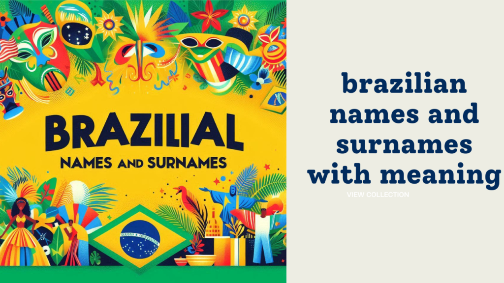 brazilian names and surnames