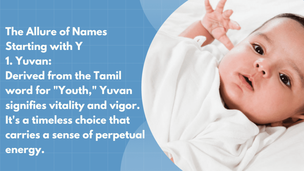 Tamil Boy Baby Names Starting with the Letter Y