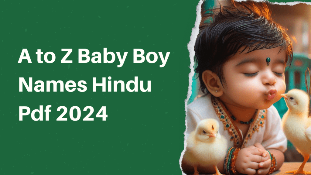 A to Z Baby Boy Names Hindu Pdf 2024