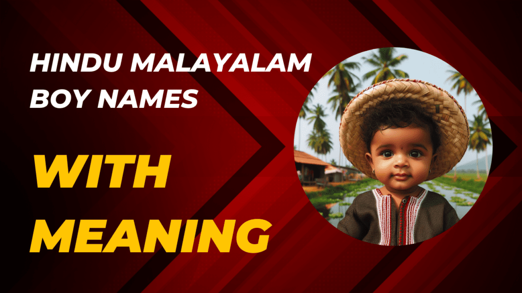 Modern Baby Boy Names Hindu Malayalam With Meaning